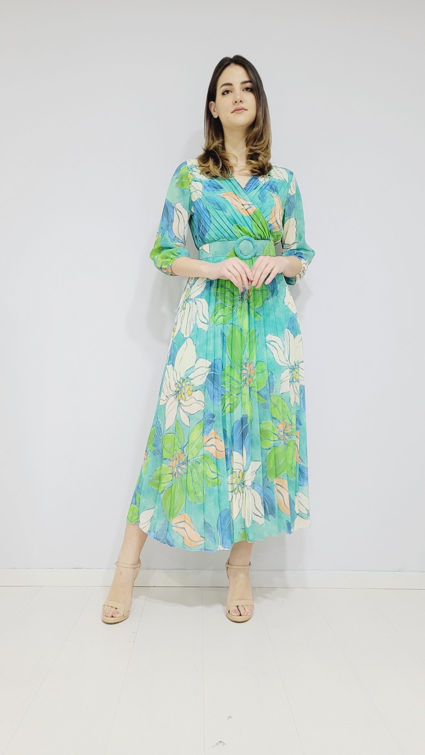 Vestito lungo floreale